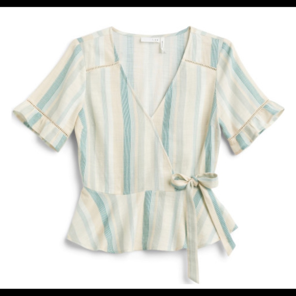 LUQ- Tully Faux Wrap Top